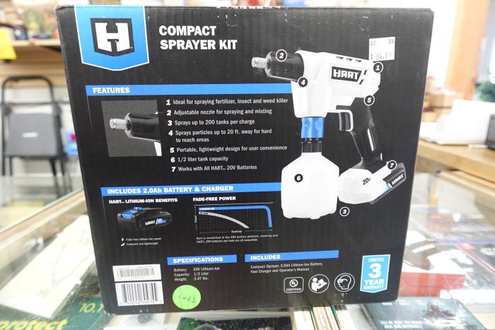 HART Compact 20V Battery Powered Lawn and Garden Sprayer - Image 3