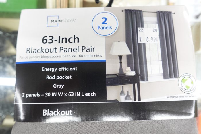 30" x 63" Mainstays Solid Blackout Curtain Panel Pair in Charcoal - Image 4