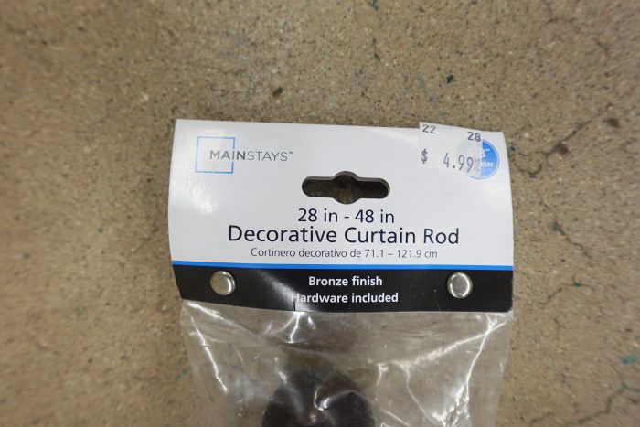 28" - 48" Mainstays Decorative Bronze Ball Single Curtain Rod - Image 4