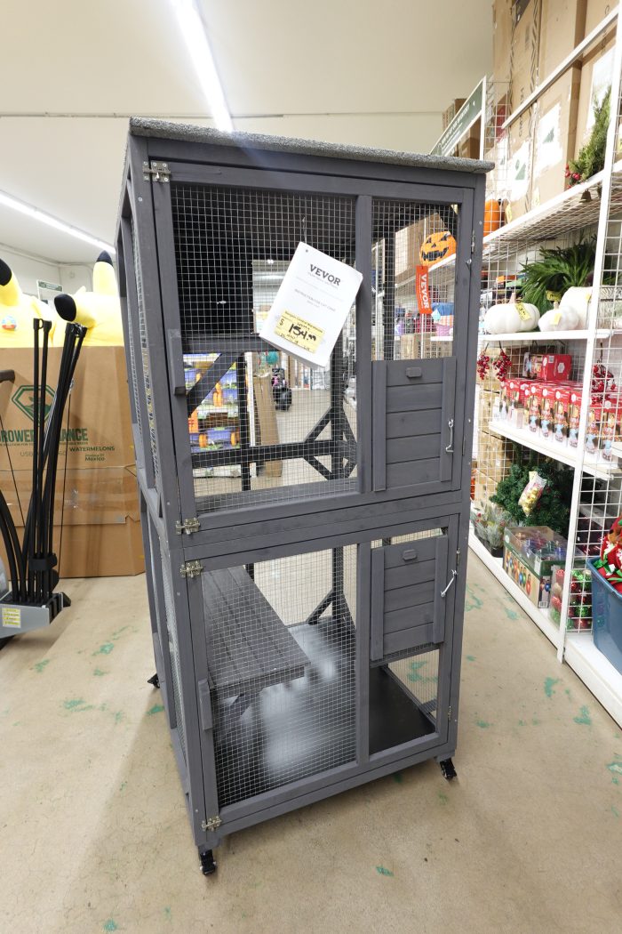 3-Tier VEVOR Outdoor Cat Playpen / Catio with Wheels, Windows and Doors - Image 2