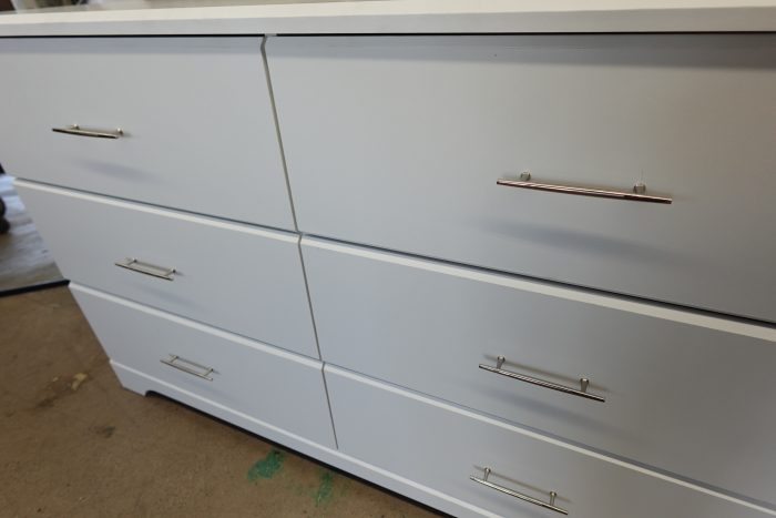 6 Drawer Storkcraft Brookside Double Storage Dresser in White - Image 6