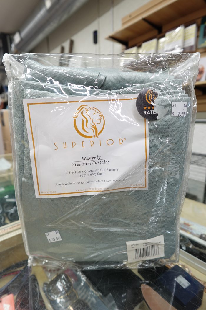 Set of 2 52" x 96" Superior Waverly Blackout Curtains in Teal - Image 3