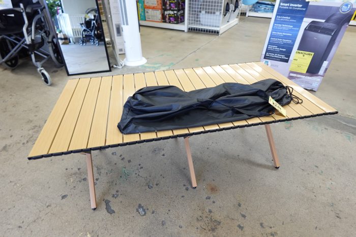 Portable Rectangle Roll-Top Picnic / Camping Table with Carry Bag - Image 2