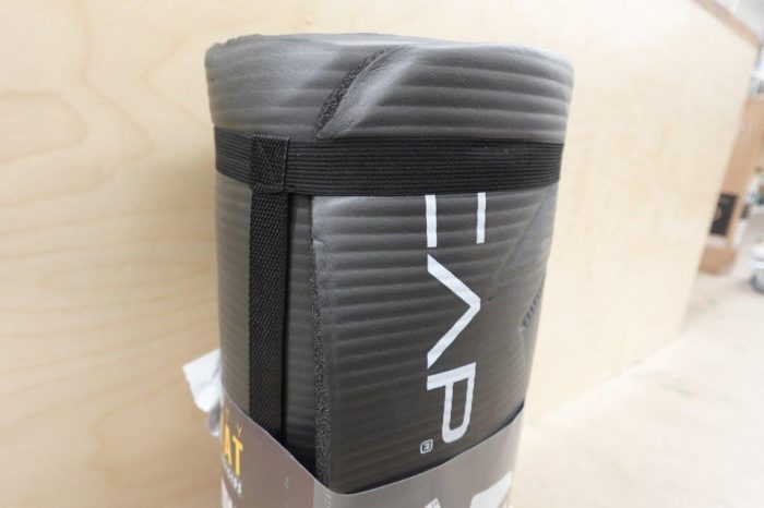 CAP High Density 1" Thick Exercise Mat with Carry Strap in Black - Image 6