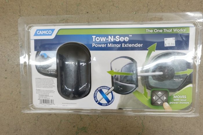 Camco Tow-N-See Flat Extended Mirror For Car Side Mirror - Image 3