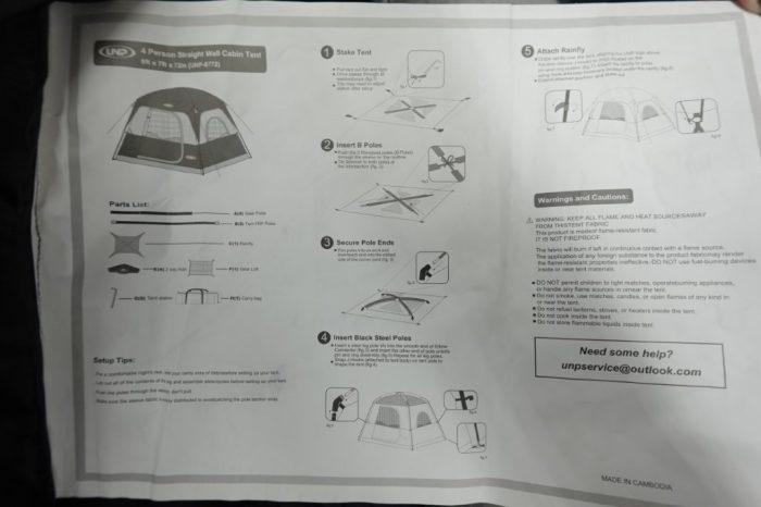 UNP 4-Person Portable Waterproof Tent for Outdoor Camping/Hiking - Image 6