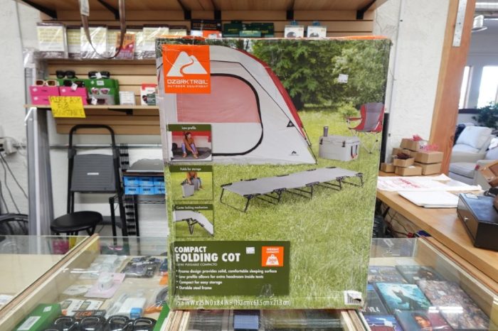 Ozark Trail Camping Folding Cot in Gray for Adult -75.6in x 25 in x 8.46in - Image 2