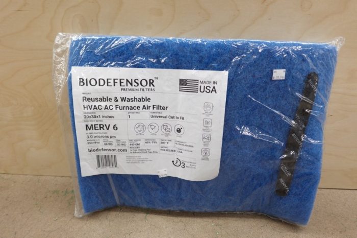 Biodefensor Washable Reusable Cut to Fit AC Furnace Filter MERV 6 - 20x30x1 - Image 2