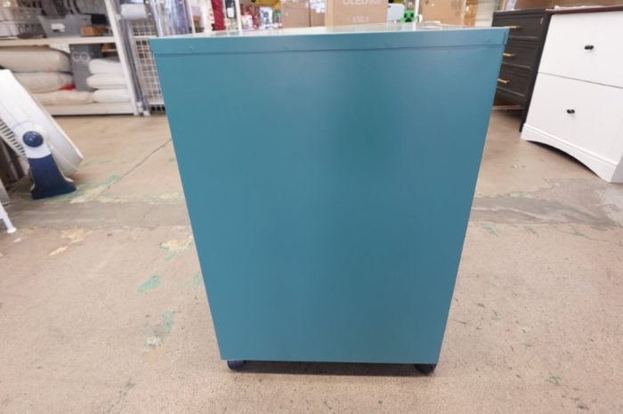 Space Solutions 18" Deep 2 Drawer Mobile Letter Vertical File Cabinet in Teal - Image 9