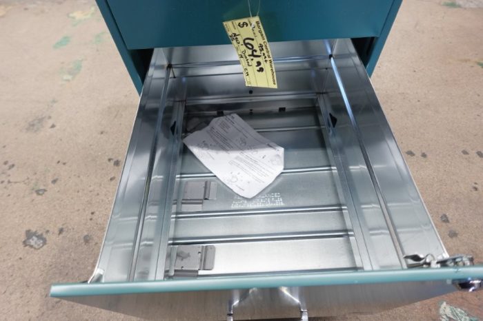 Space Solutions 18" Deep 2 Drawer Mobile Letter Vertical File Cabinet in Teal - Image 7