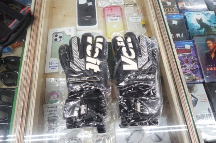 Goalkeeper Soccer Gloves No. 9 Voit Snakebite in Black - Image 4