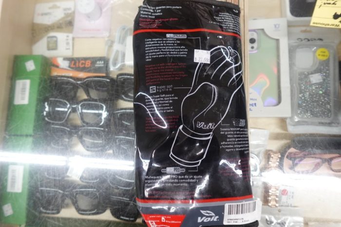 Goalkeeper Soccer Gloves No. 9 Voit Snakebite in Black - Image 6