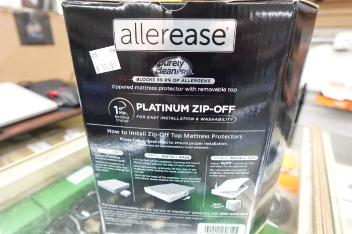 AllerEase Platinum Mattress Cover Protector Queen - ZipOff Top and Waterproof - Image 3