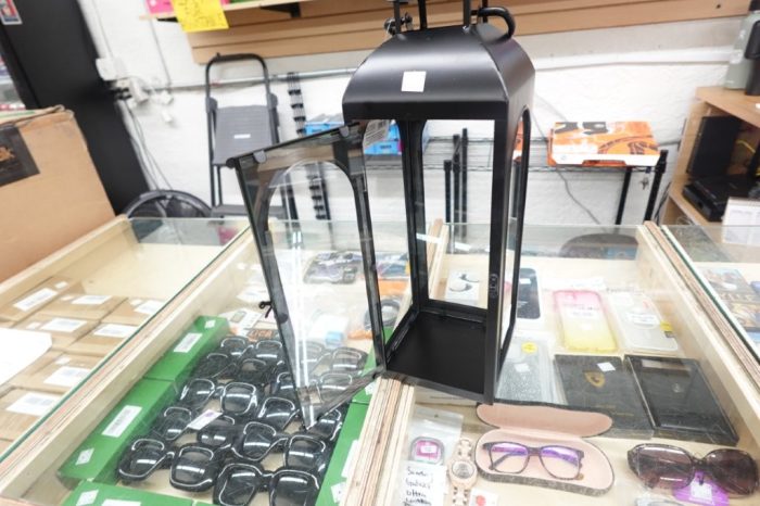 Better Homes & Gardens Black Metal Lantern Candle Holder 18" - Medium - Image 2