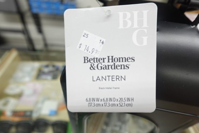 Better Homes & Gardens Black Metal Lantern Candle Holder 18" - Medium - Image 4