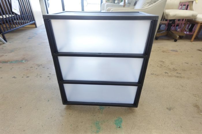Sterilite Storage 3 Drawer Plastic Storage Cart with Clear Pull Out Drawers - Black - Image 4