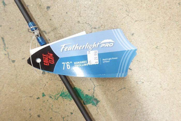 Eagle Claw Featherlight 7'6" Trolling Combo - Level Wind Line Counter Trolling Reel - Image 4