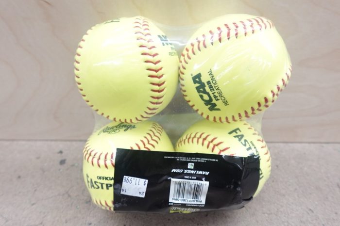 Rawlings NCAA Recreational Fastpitch Softballs 12" 4 Count Set Ball - Image 4