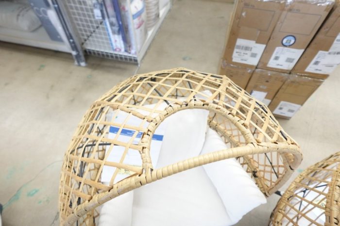 BH&G Ventura Outdoor Patio Wicker Stationary Kid's Egg Chair - Tan - Image 7
