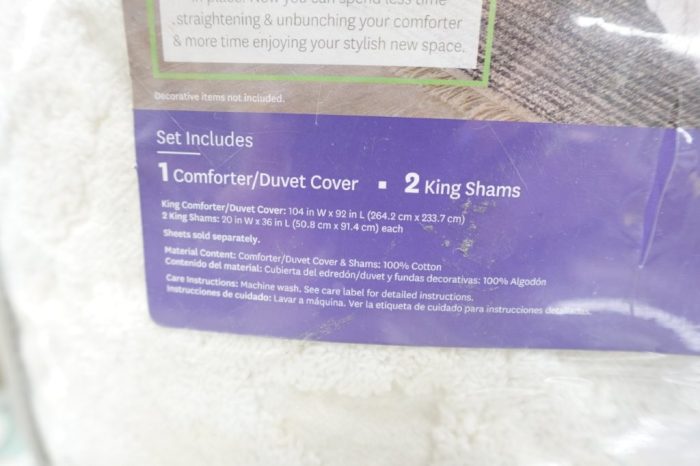 Better Homes & Gardens 3-piece Ivory Chenille Duvet Cover Set Size King - Image 6