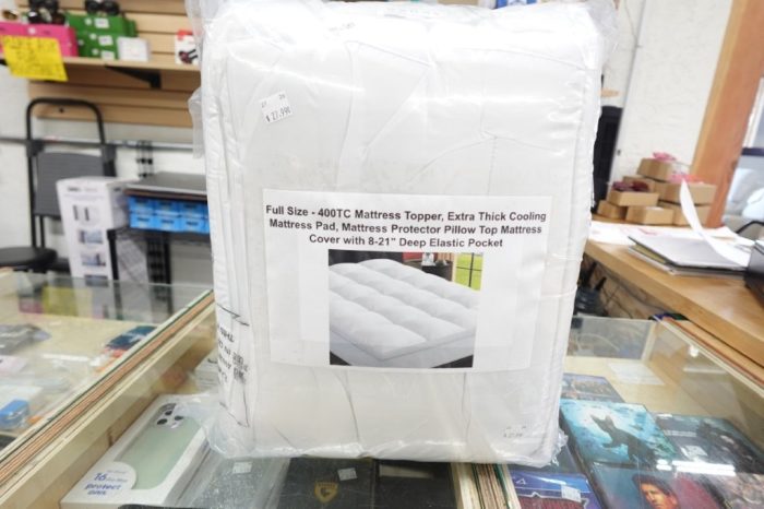 EMONIA Full White Mattress Topper Extra Thick Pad Cover with Deep Elastic Pocket - Image 3