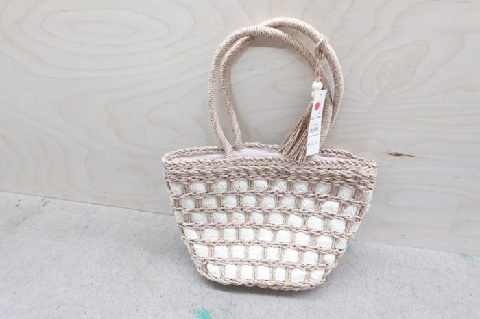 No Boundaries Women’s Festival Straw Top Handle Purse Bag - Natural - Image 2