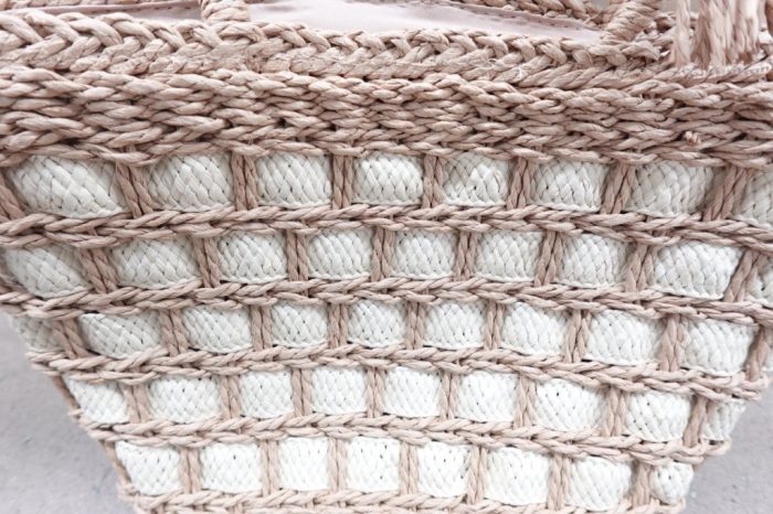 No Boundaries Women’s Festival Straw Top Handle Purse Bag - Natural - Image 3