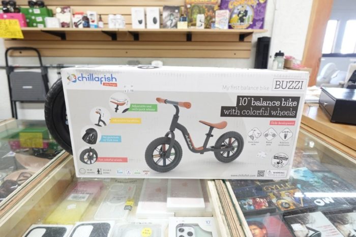 10" Chillafish Buzzi Balance Bike for Kids Lightweight Toddler Bike - Black - Image 2