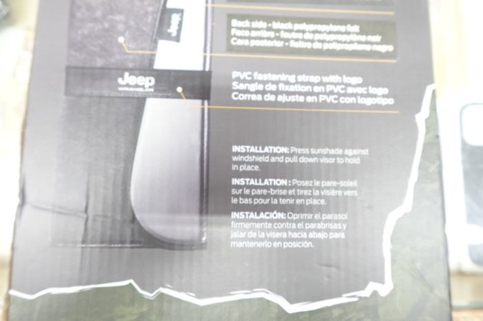 Jeep Plasticolor Wrangler Custom-Fit Auto Sunshade For Car Sun Protection - Image 6