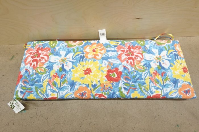 Jordan Manufacturing 48" x 18" Multicolor Floral Outdoor Swing Bench Cushion - Image 2
