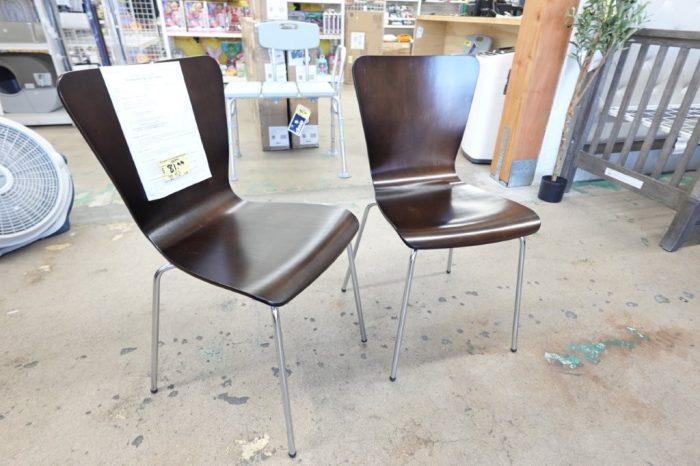 Pavia Stackable Kitchen Dining Room Side Chair - Set of 2 Color Espresso - Image 2