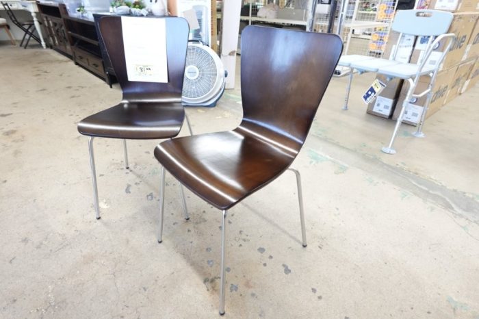 Pavia Stackable Kitchen Dining Room Side Chair - Set of 2 Color Espresso - Image 4