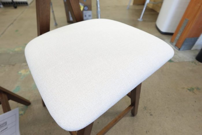 Noble House Marten Fabric Upholstered Wood Counter Stools Set of 2 Light Beige - Image 7