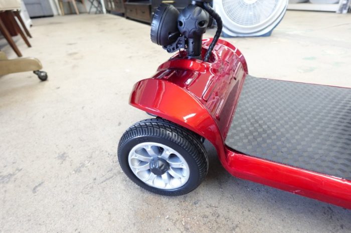 Morrean 4 Wheels Folding Travel Mobility Scooter Electric Wheelchair - Red - Image 7