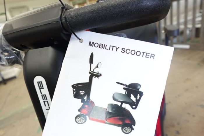Morrean 4 Wheels Folding Travel Mobility Scooter Electric Wheelchair - Red - Image 11