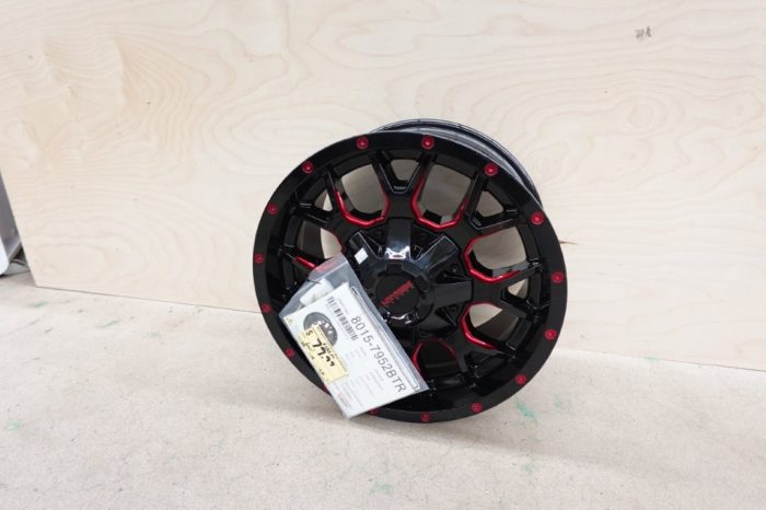 Mayhem Warrior-8015 17X9 5X127/5X139.7 18ET 87CB Black With Prism Red - Image 3