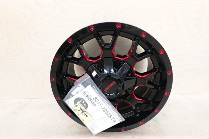 Mayhem Warrior-8015 17X9 5X127/5X139.7 18ET 87CB Black With Prism Red - Image 2