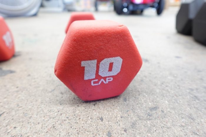 CAP 10 Pounds Neoprene At Home Workout Dumbbell - Red Single Dumbbell - Image 5