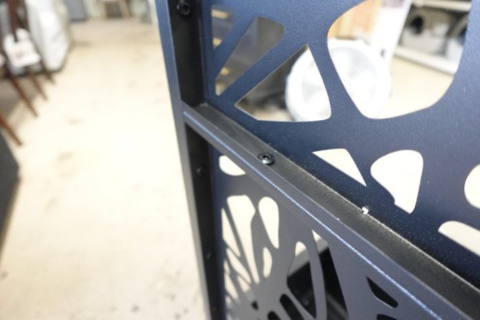 47"x47" Metal Black Rectangle Pots and Planter Raised Box with Trellis - Black - Image 9