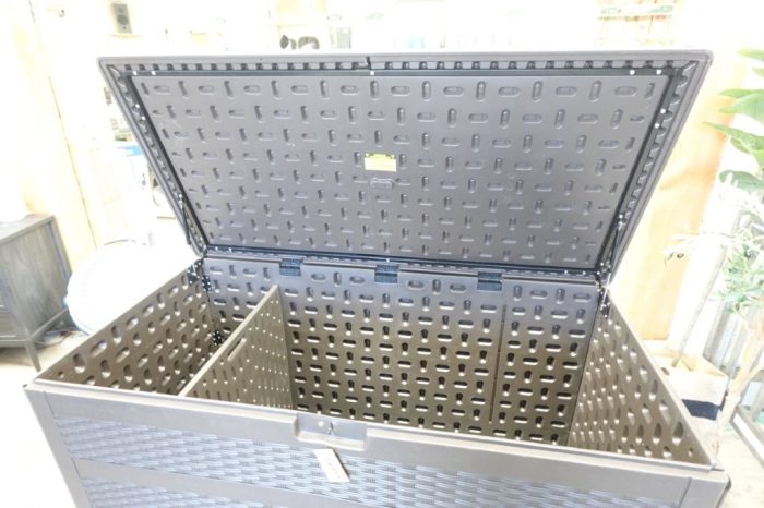 Dextrus Outdoor Weatherproof Storage Deck Box 230 Gallon Capacity - Brown - Image 7