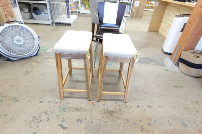Linon Claridge 26" Backless Wood Counter Bar Stool Chair Rustic Brown - 1 Stool - Image 3