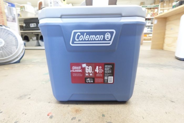 Coleman 316 Series 60QT Ice Chest Rolling Cooler with Wheels - Lakeside Blue - Image 2