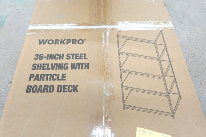 WORKPRO Steel 5-Tier Storage Gargage Shelf Unit 4000lb Total Capacity - Black - Image 3