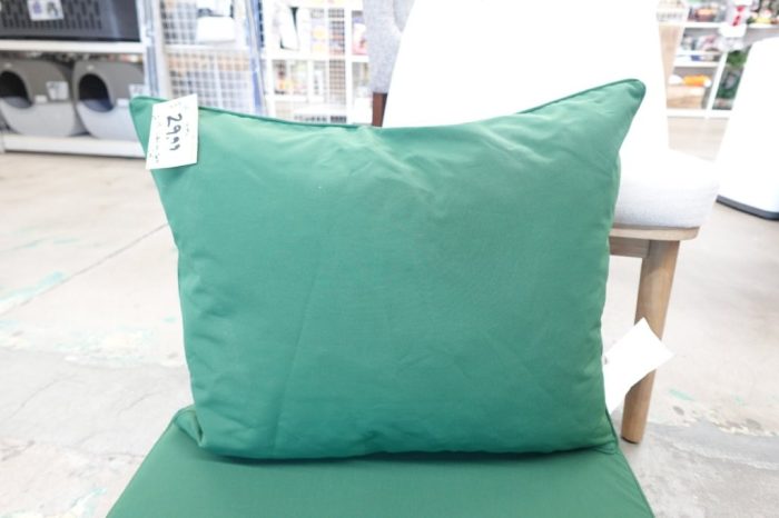 downluxe Outdoor Chair Patio Cushions 24x24 Removable Cover 2 Piece - Green - Image 3