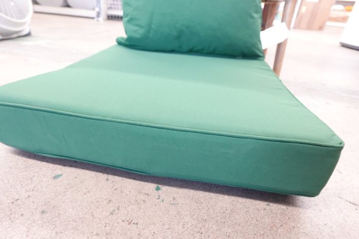 downluxe Outdoor Chair Patio Cushions 24x24 Removable Cover 2 Piece - Green - Image 4