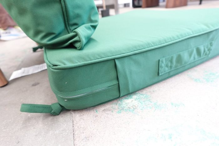 downluxe Outdoor Chair Patio Cushions 24x24 Removable Cover 2 Piece - Green - Image 5