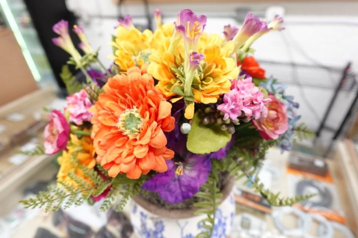Nearly Natural 15in. Flower Pot Mixed Floral Artificial Arrangement in Floral Vase - Image 7