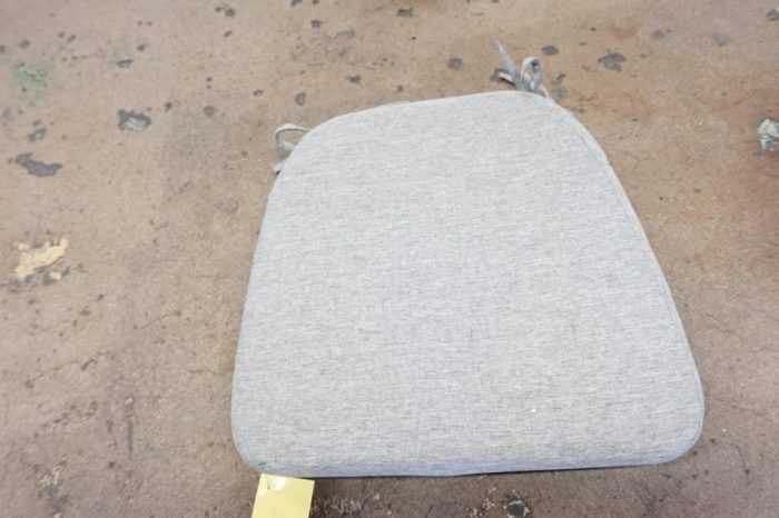 AAAAAcessories Chair Cushion 2" Thick with Ties and Removable 17" x 16" - Gray - Image 7
