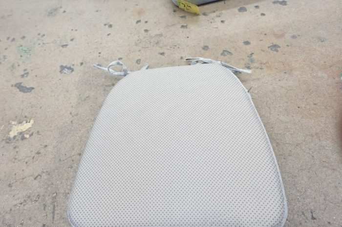 AAAAAcessories Chair Cushion 2" Thick with Ties and Removable 17" x 16" - Gray - Image 6