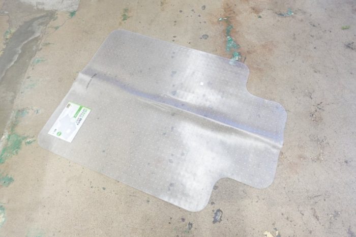 Mind Reader Office Chair Transparent Mat Heavy Duty PVC Floor Protector - Clear - Image 2